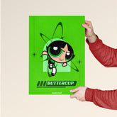Buttercup Powerpuff Girls Animated Art Poster